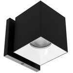 Zoron Square Color-Select Wall Light - Black / White / Clear