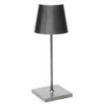 Poldina Pro Mini Rechargeable Table Lamp - Antique Nickel
