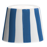 Poldina Pro Ceramic Shade - White / Light Blue Stripes