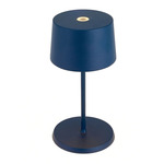 Olivia Pro Mini Cordless Table Lamp - Steel Blue