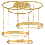 Chiasso Chandelier - Vintage Polished Brass