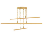 Cortina Chandelier - Vintage Brass