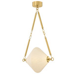 Solara Pendant - Vintage Polished Brass / Cloud