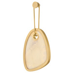 Vela Wall Sconce - Vintage Brass / Pink Onyx