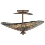 Alba Semi Flush Ceiling Light - Old World Bronze / Bronze