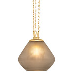 Saint Tropez Pendant - Vintage Brass / Smoke