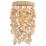Naxos Wall Sconce - Vintage Gold Leaf / Natural