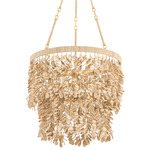 Naxos Chandelier - Vintage Gold Leaf / Natural Naxos Chandelier - Vintage Gold Leaf / Natural