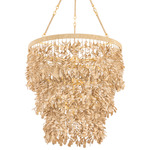 Naxos Chandelier - Vintage Gold Leaf / Natural Naxos Chandelier - Vintage Gold Leaf / Natural
