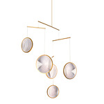 Focus Chandelier - Gold / Clear