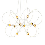 Munari 10 Chandelier - Gold / Clear