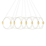Munari 8 Chandelier - Gold / Clear