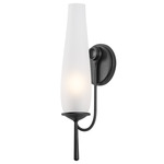 Legacy Wall Sconce - Forged Iron / Etched Glass Legacy Wall Sconce - Forged Iron / Etched Glass