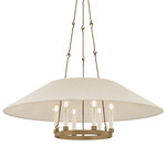 Archive Chandelier - Patina Brass / Natural