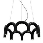 Arch Circle Pendant - Black