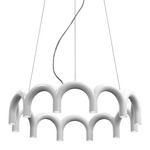 Arch Circle Pendant - White