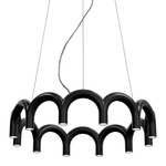 Arch Circle Pendant - Black