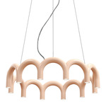 Arch Circle Pendant - Nude