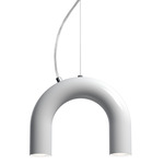 Arch Single Pendant - White