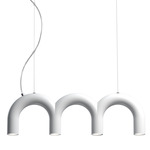 Arch Triplette Pendant - White
