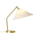 Grashoppa Fabric Desk Lamp - Brass / Canvas