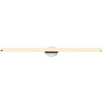 Pipeline 2 Vanity Center Feed w/ Power 44 Inch - Overstock - Chrome / White