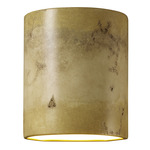 Sun Dagger Small Cylinder Outdoor Wall Sconce - Greco Travertine