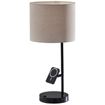 Wyatt Supercharger Table Lamp - Black / Oatmeal