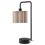 Dover Supercharger Table Lamp - Black / Oatmeal
