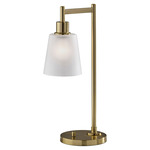Gio Table Lamp - Painted Brass / White