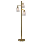 Gio Tree Floor Lamp - Painted Brass / White