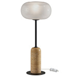 Byron Table Lamp - Travertine / White