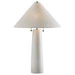 Waylon Table Lamp - White / White