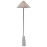 Waylon Floor Lamp - White / White