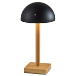 Nash Cordless Table Lamp - Natural Wood / Black