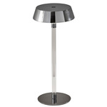 Orla Cordless Table Lamp - Shiny Chrome / Clear