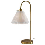 Thalia Table Lamp - Antique Brass / White