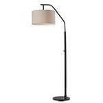 Max Floor Lamp - Black / Oatmeal