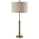 Barton Adjustable Table Lamp - Antique Brass