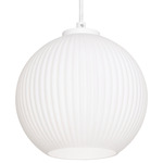 Cleo Pendant - White / White