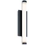 Path Color-Select Outdoor Wall Sconce - Black / Frosted White
