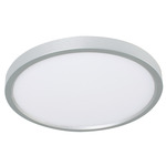 Edge 120-277V Color-Select Ceiling Light - Satin Nickel / White
