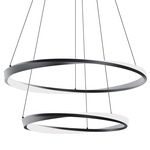 Oberon Color-Select Double Pendant - Black / White