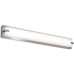 Sinclair Color-Select Bathroom Vanity Light - Satin Nickel / White