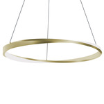 Oberon Color-Select Pendant - Antique Brass / White