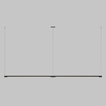 Form 02 Linear Suspension - Matte Black / Matte Black Canopy