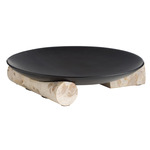 Luxa Centerpiece - Blackened Iron / Capri Marble