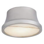 Louisa Ceiling Flush Light - Vintage Silver / White Onyx