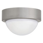 Lennon Ceiling Flush Light - Vintage Silver / Frosted