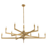 Griff Chandelier - Antique Brass